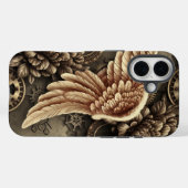Industrielle Träume mit floralen Wings Case-Mate iPhone Hülle (Rückseite (Horizontal))