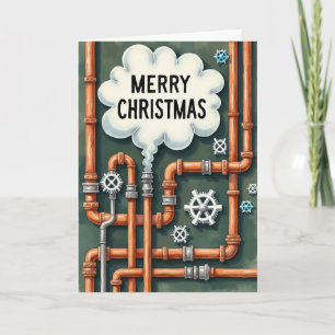 Industrielle Weihnachtskarte Karte