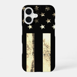 Industrieller Grunge Amerikanische Flagge Wüsten S iPhone 16 Hülle