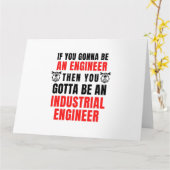 INDUSTRIELLER INGENIEUR KARTE (Gelbe Blume)