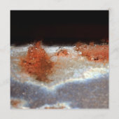 Industrieller Roststahlgrunge-Foto-Hochzeits-Menü Menükarte (Rückseite)