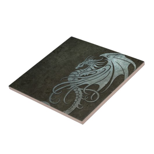 Industrieller Stahlfliegen-Drache - rechte Seite Fliese (Seite)