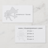 industrielles abstraktes Entwurfsweiß Visitenkarte (Vorne/Hinten)