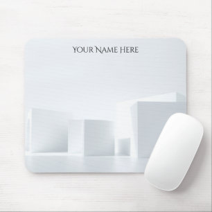 Industrielles Blueprint-Raster Minimalistisch Mousepad