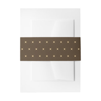 Industrielles Braun-Orange-Twinkle-Lights-Muster Einladungsbanderole