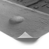 Industrielles Foto - Eisenbahnbrücke Drehgetriebe Poster (Ecke)