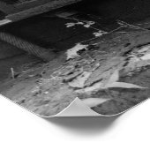 Industrielles Foto - Ölpumpen Jack Reduktionsgetri Poster (Ecke)