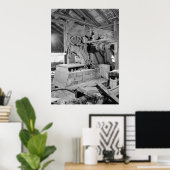 Industrielles Foto - Sägewerk Poster (Heimbüro)