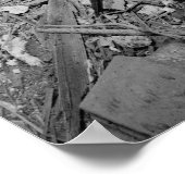 Industrielles Foto - Schleppnetze für den Seeverke Poster (Ecke)