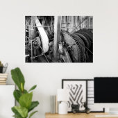 Industrielles Foto - Zahnradbahn Gold Dredge Poster (Heimbüro)