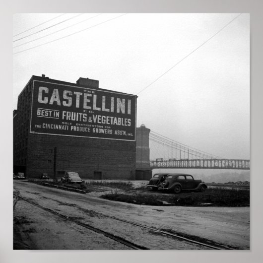 Industrielles Gebäude in Cincinnati - 1938 Poster (Vorne)