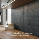 Industrielles geometrisches Muster #2 ID1227 Fliese