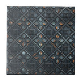 Industrielles geometrisches Muster #2 ID1227 Fliese (Vorderseite)