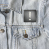 Industrielles Grunge-Ausrufezeichen-Symbol Button (Beispiel)
