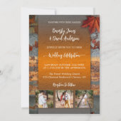 Industrielles Hochzeitsfest im Herbst-Foto Einladung (Rückseite)