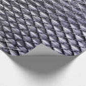 Industrielles Kettenglied und Metallzaun Geschenkpapier (Ecke)