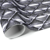 Industrielles Kettenglied und Metallzaun Geschenkpapier (Rolleneckpunkt)