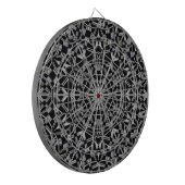 Industrielles Mandala Dartscheibe (Vorderseite Links)