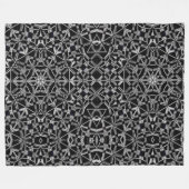 Industrielles Mandala Fleecedecke (Vorderseite (Horizontal))
