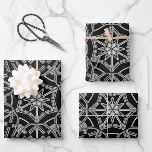 Industrielles Mandala  Geschenkpapier Set (Vorderseite)