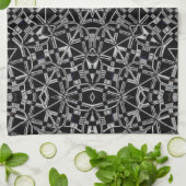 Industrielles Mandala Geschirrtuch (Gefaltet)