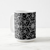 Industrielles Mandala Kaffeetasse (Vorderseite Links)