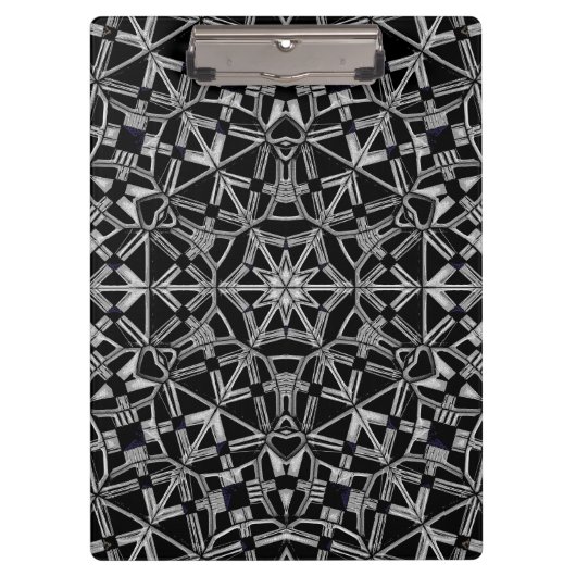 Industrielles Mandala Klemmbrett (Vorderseite)