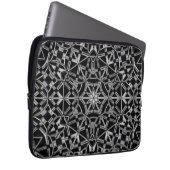 Industrielles Mandala Laptopschutzhülle (Vorne Rechts)