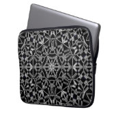 Industrielles Mandala Laptopschutzhülle (Vorderseite Links)