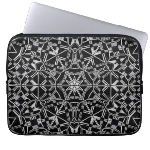 Industrielles Mandala Laptopschutzhülle