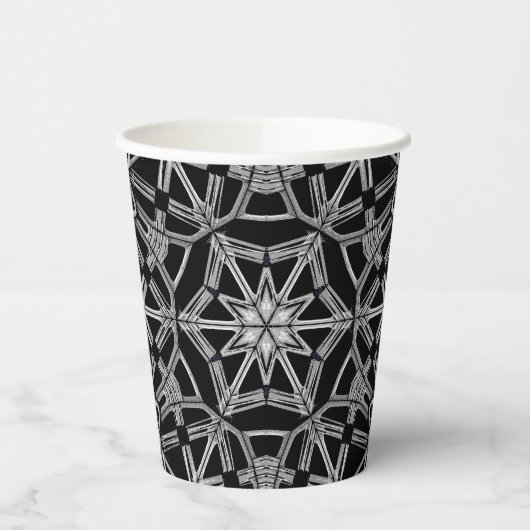 Industrielles Mandala Pappbecher (Links)