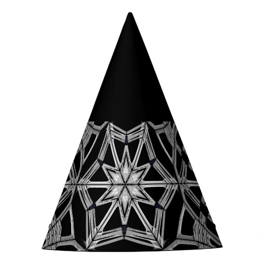 Industrielles Mandala Partyhütchen (Vorderseite)