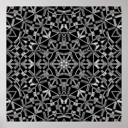 Industrielles Mandala Poster (Vorne)