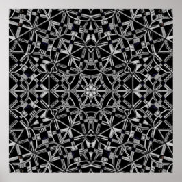 Industrielles Mandala Poster