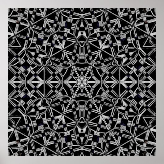 Industrielles Mandala  Poster (Vorne)