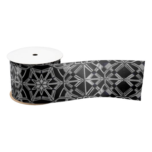 Industrielles Mandala Satinband (Spule)