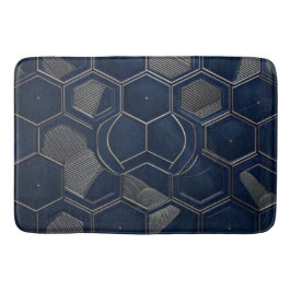 Industrielles Mitternachts-Hex: Dunkler Schiefer & Badematte