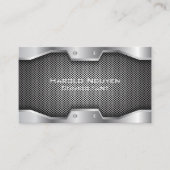 Industriemetall aus Edelstahl Visitenkarte (Vorderseite)