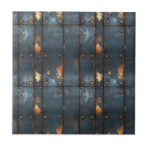 Industriemetall rustikal fliese