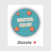 Industrieökologie Aufkleber (Blatt)