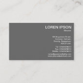 Industrieräder - Orange und Weiß Visitenkarte (Rückseite)