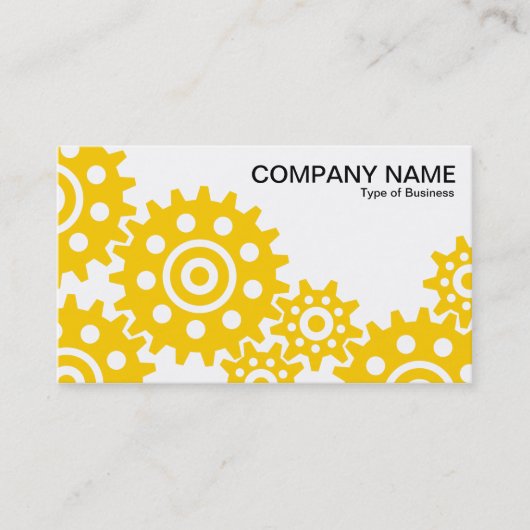 Industrieräder - orange und weiß visitenkarte (Vorderseite)