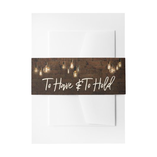 Industriesteine Edison Lights zu haben und zu halt Einladungsbanderole (Vorderseite Beispiel)