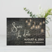 Industriesteine, Vintage Leuchten, Save the Date (Stehend Vorderseite)