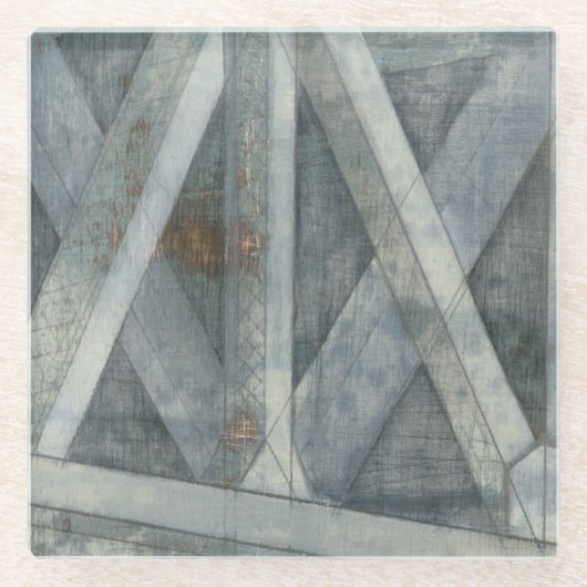 Industriestruktur | Brücke Glasuntersetzer (Vorderseite)