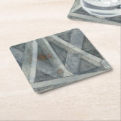 Industriestruktur | Brücke Rechteckiger Pappuntersetzer (angewinkelt)