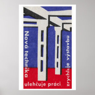 Industriestruktur-Streichholzschachtel-Kunstprint Poster