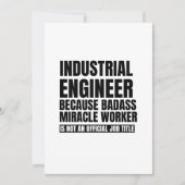 Industrietechniker, weil Wunder-Arbeiter Ankündigung (Vorderseite)