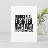 Industrietechniker, weil Wunder-Arbeiter Ankündigung (Stehend Vorderseite)