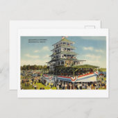 Indy 500 Vintag Postkarte (Vorne/Hinten)